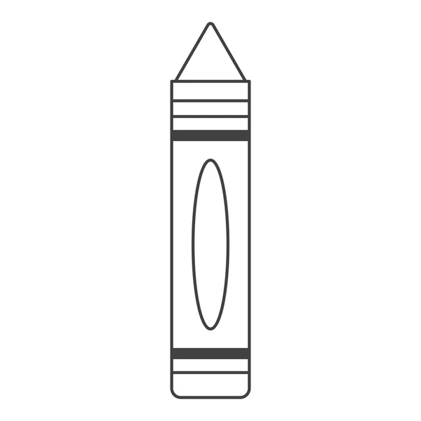 Objeto de lápiz y diseño de herramientas escolares — Vector de stock