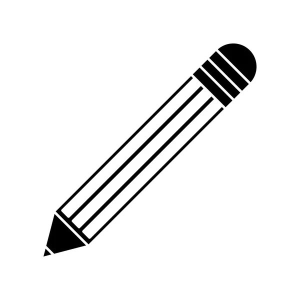 Objeto lápiz y diseño de herramientas escolares — Archivo Imágenes Vectoriales