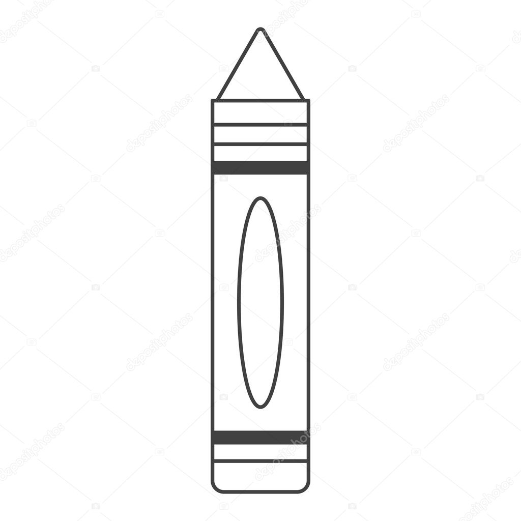 Crayon Object And School Tool Design Stock Vector C Jemastock