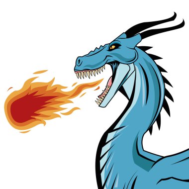 Dragon hayvan karikatür tasarım