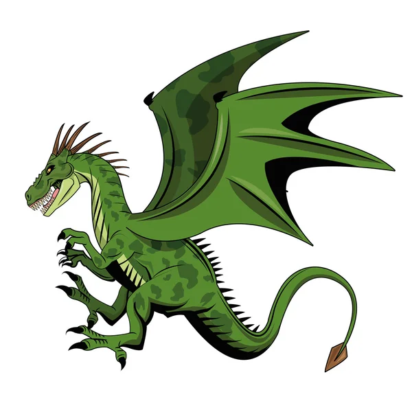Dragon disegno del fumetto animale — Vettoriale Stock