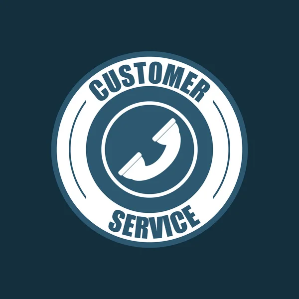 Kundenservice bezogene Symbole Bild — Stockvektor