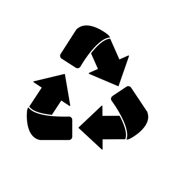 Diseño de símbolo de reciclaje aislado — Vector de stock