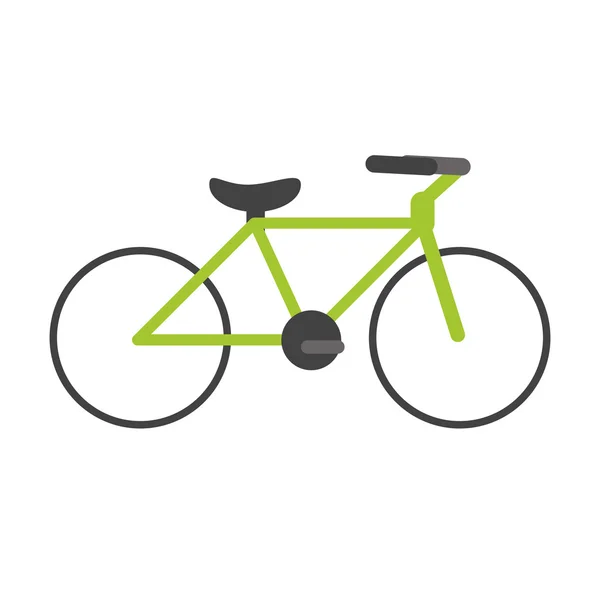 Diseño de vehículo de bicicleta aislado — Vector de stock