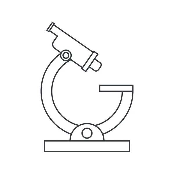 Projeto isolado da ferramenta do microscópio — Vetor de Stock