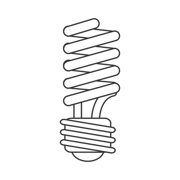 Isolierte Glühbirnenkonstruktion — Stockvektor