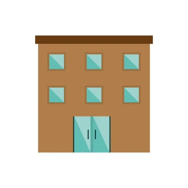 Edifício isolado com design de janelas —  Vetores de Stock
