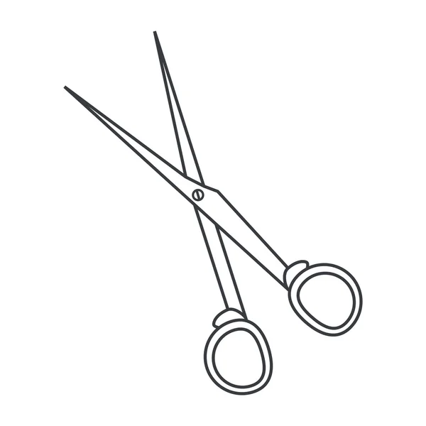 Geïsoleerde scissor gereedschap esign — Stockvector