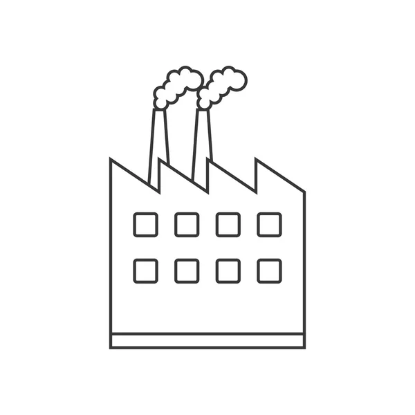 Projeto isolado de construção de instalações —  Vetores de Stock