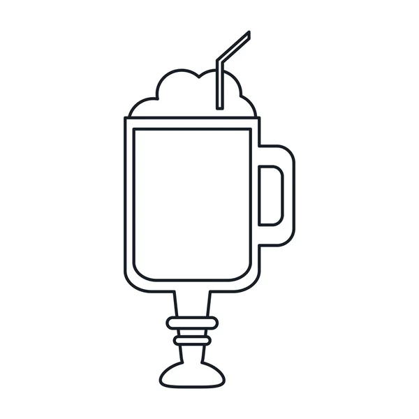 Coffee glass drink design — Stock Vector