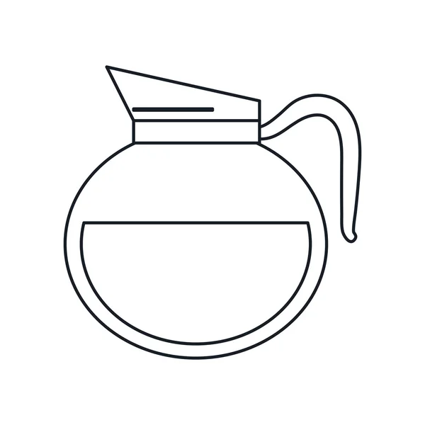 Ontwerp van de drank van koffie pot — Stockvector