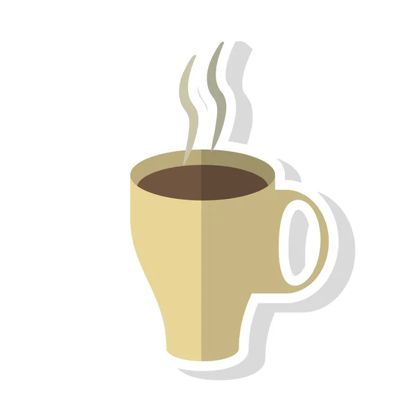 Taza de café diseño de la bebida — Vector de stock