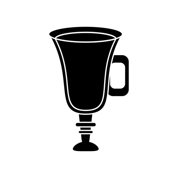 Koffie drinken glasontwerp — Stockvector