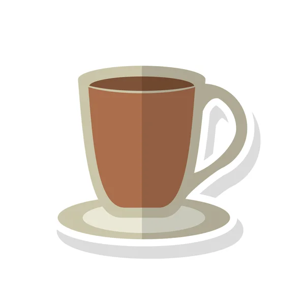 커피 낯 짝 음료 디자인 — 스톡 벡터
