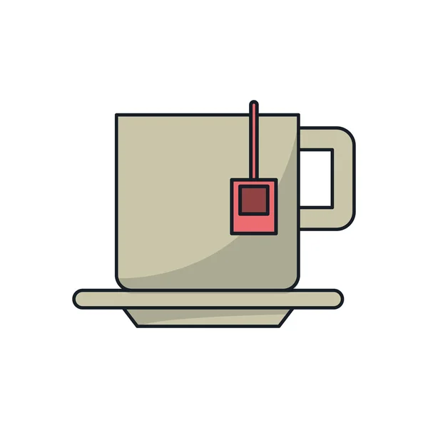 Чашка чая дизайн напитка — стоковый вектор