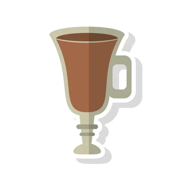 Кофе стекло напиток дизайн — стоковый вектор