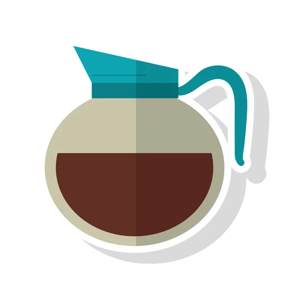 Кофе горшок напиток дизайн — стоковый вектор