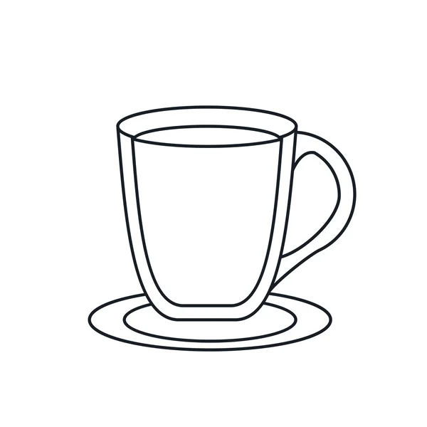 Caneca de café design bebida — Vetor de Stock