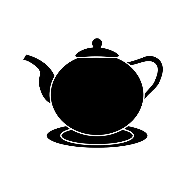 紅茶ポット ドリンク デザイン — ストックベクタ
