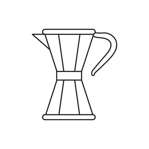 Cafetière boisson design — Image vectorielle