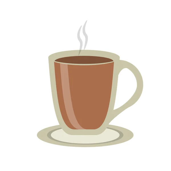 Taza de café diseño de la bebida — Vector de stock