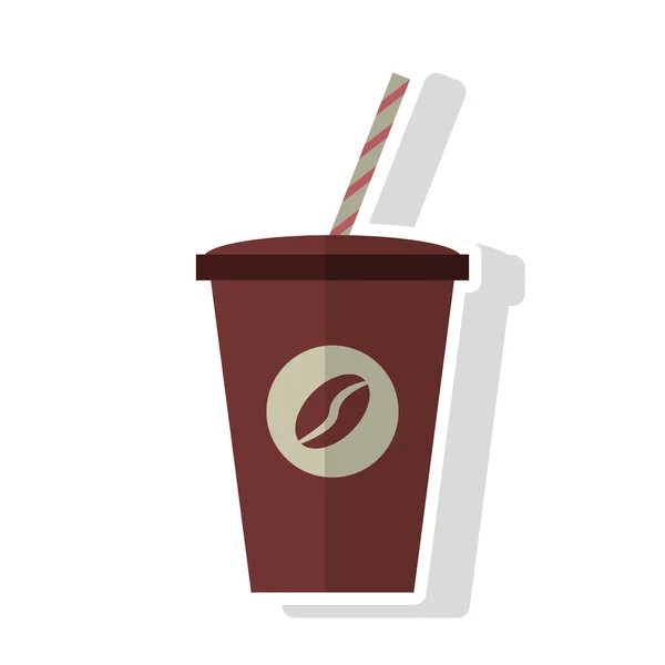 Einweg-Kaffeetasse Design — Stockvektor