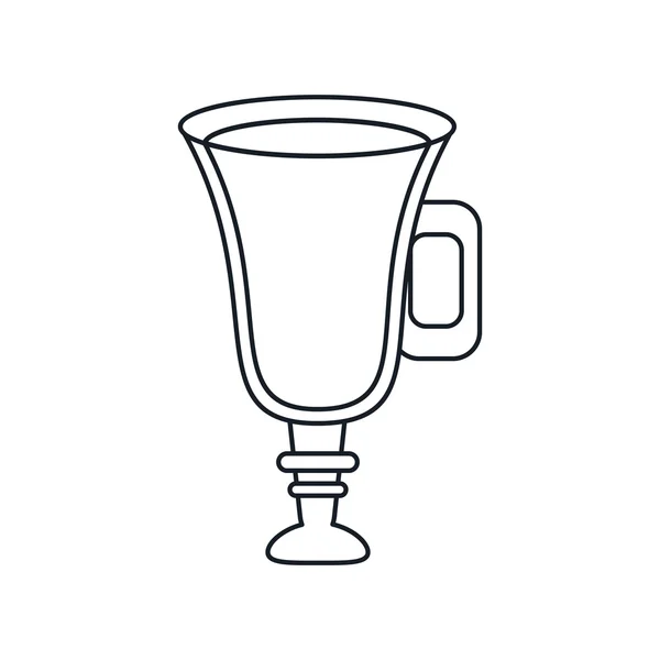 Кофе стекло напиток дизайн — стоковый вектор