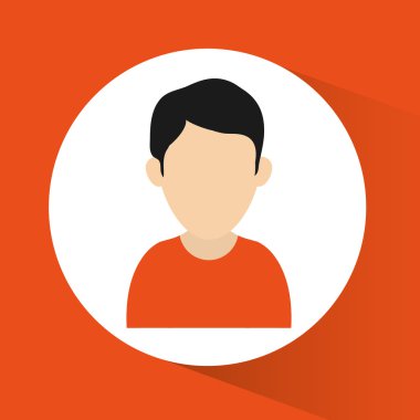 Adam karikatür kişi tasarım