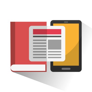 Kitap ve smartphone ofis ve iş tasarımı