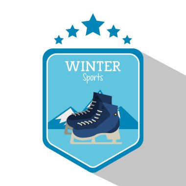 Buz pateni ve kış spor tasarım