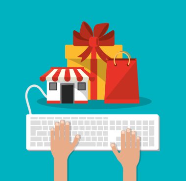 Klavye ve online tasarım alışveriş