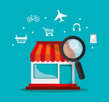 Mağaza ve alışveriş online tasarım