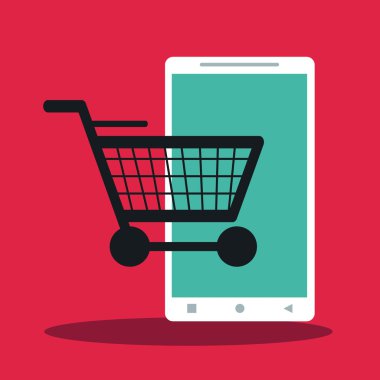 Smartphone ve online tasarım alışveriş