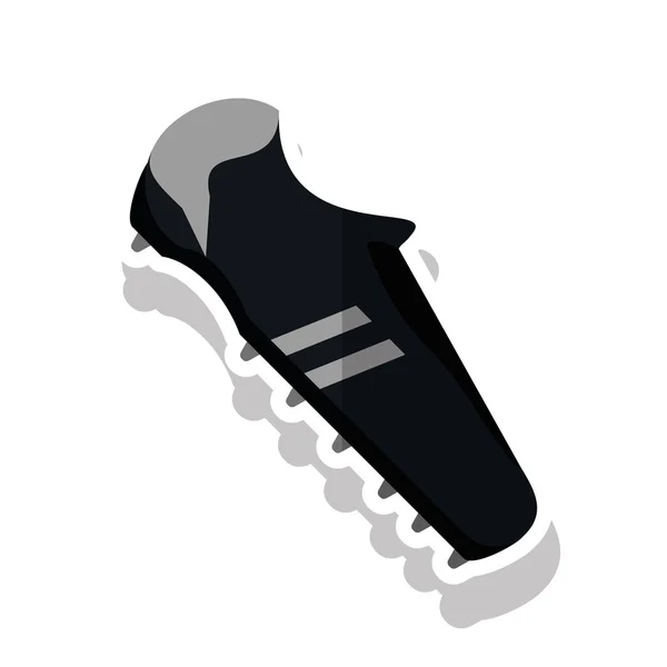 Zapatos de fútbol diseño deportivo — Vector de stock