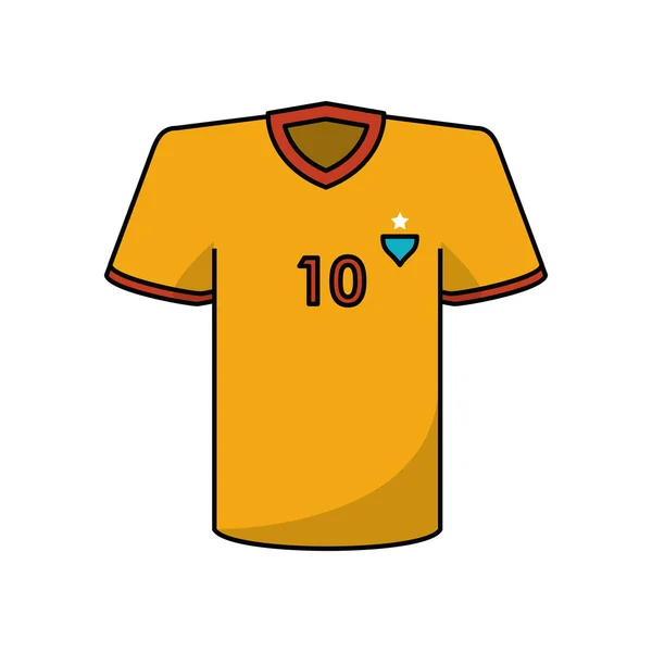 T-shirt de football design sportif — Image vectorielle