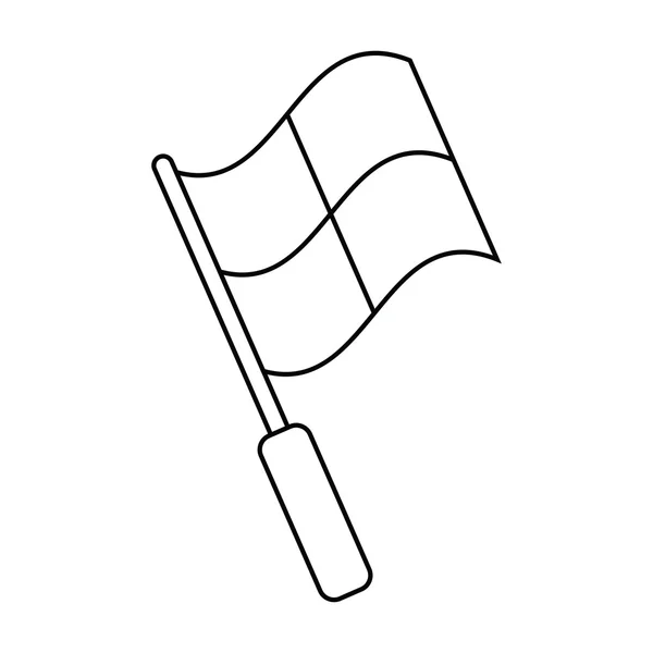 サッカー スポーツ デザインの旗 — ストックベクタ