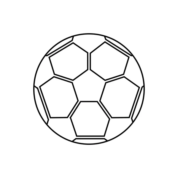 Ball im Design des Fußballsports — Stockvektor