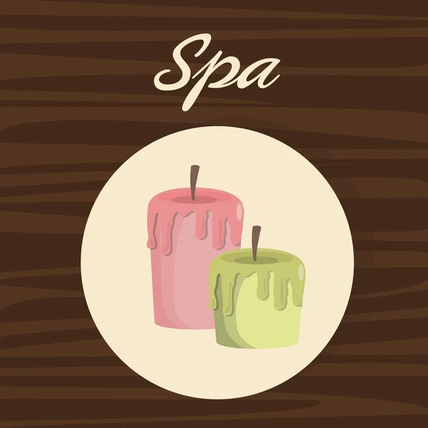 Centro de spa y diseño de estilo de vida saludable — Vector de stock