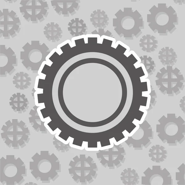 Gears and pattern background image — Stock Vector