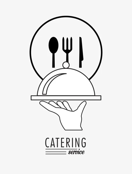 Catering service wizerunek godła — Wektor stockowy