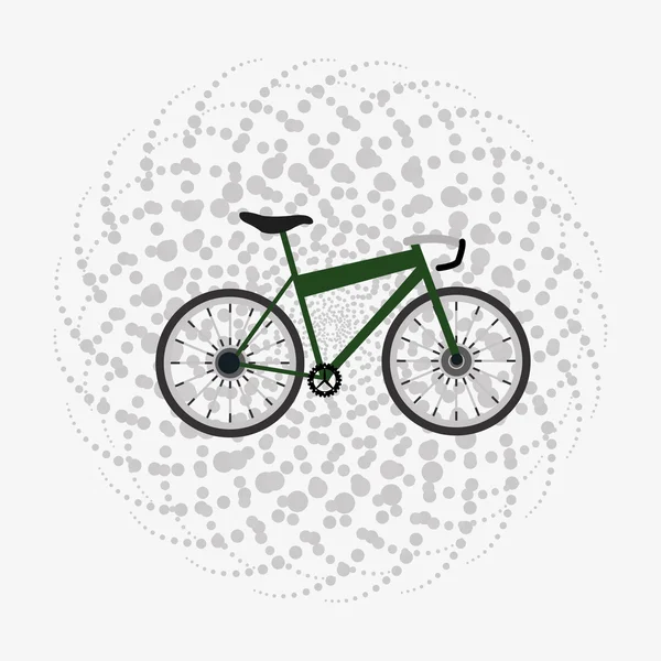 Bicicleta y ciclismo iconos relacionados imagen — Archivo Imágenes Vectoriales