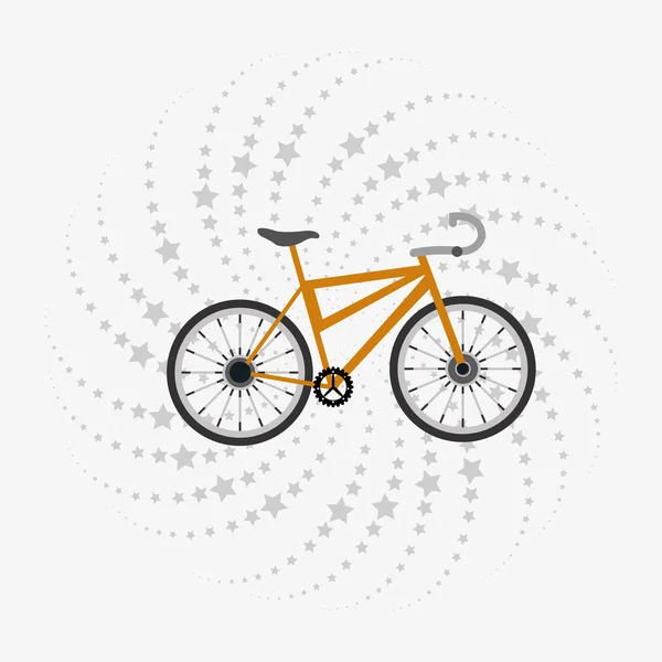 Fahrrad und Fahrrad verwandte Symbole Bild — Stockvektor