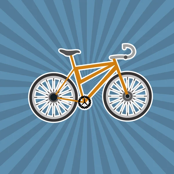 Bicicleta e ciclismo ícones relacionados imagem —  Vetores de Stock