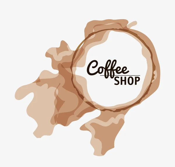 Kahve kupa Kupası Dükkanı içecek simgesi — Stok Vektör