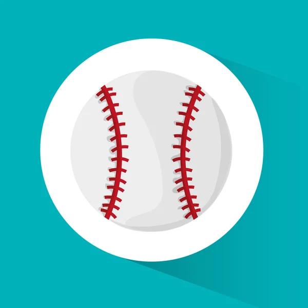 Ball of baseball design sportivo — Vettoriale Stock