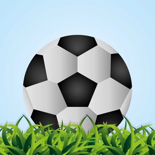 Bola de futebol design desportivo — Vetor de Stock