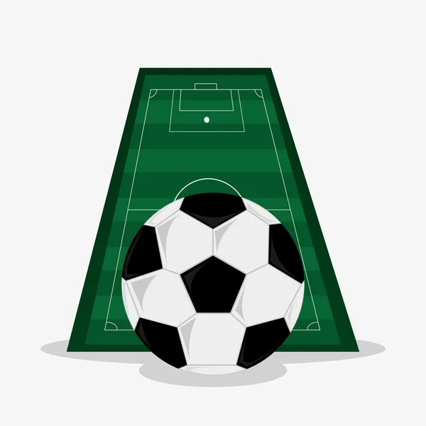 Ball im Design des Fußballsports — Stockvektor