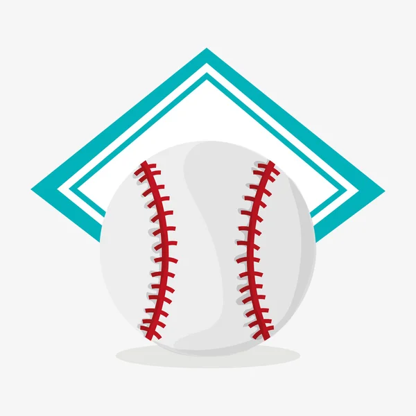 Ball of baseball design sportivo — Vettoriale Stock