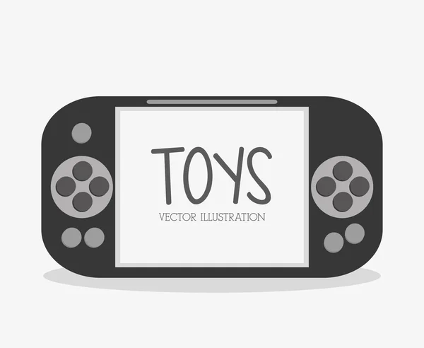 Videojuego de juguete y diseño de juegos — Vector de stock