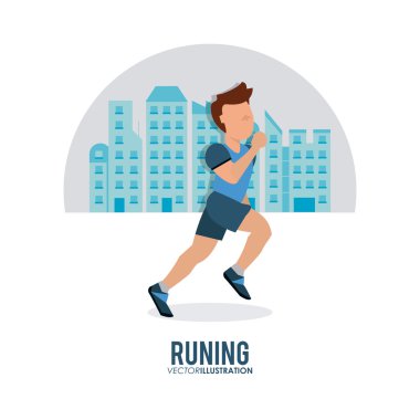 Tasarım çalışan. Fitness kavramı. Beyaz arka plan